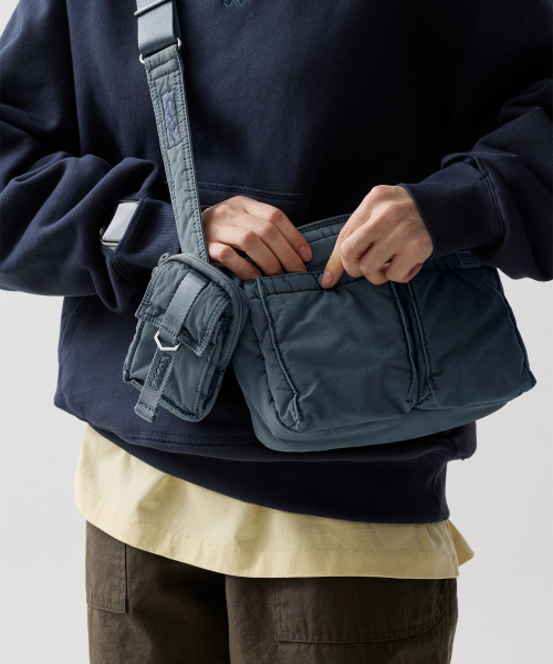 NMR x SWC DYED MULTI POUCH 003 DUSTY BLUE