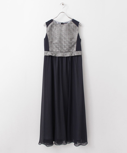 COUTURE MAISON　ワンピース ドレス COUTURE MAISON ウエストクロスワンピース(38 ネイビー): ドレス