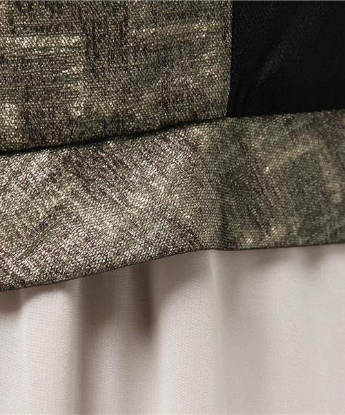 URBAN RESEARCH(アーバンリサーチ)の「COUTURE MAISON フロントツイードロングワンピース(ドレス・レディース・ブルー系その他/ブラック系その他・38)」の7枚目の写真