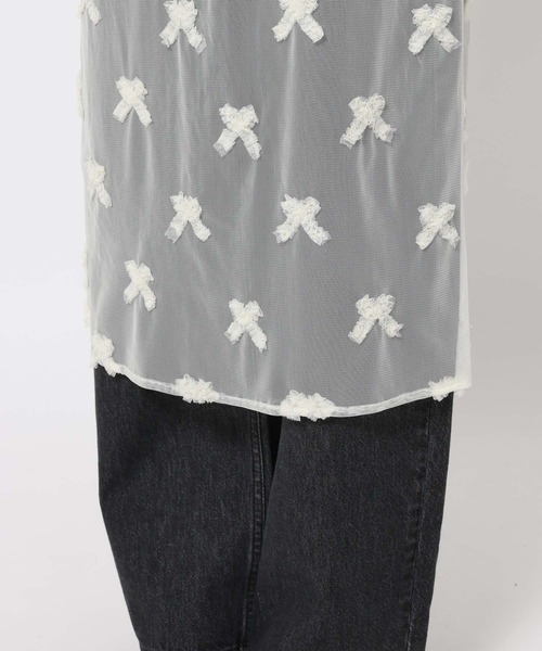 LOWRYS FARM（ローリーズファーム）の「アソートレイヤードスカート 643600（スカート・レディース・ホワイト/ブラック・FREE）」の7枚目の写真