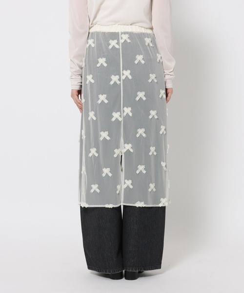 LOWRYS FARM（ローリーズファーム）の「アソートレイヤードスカート 643600（スカート・レディース・ホワイト/ブラック・FREE）」の9枚目の写真