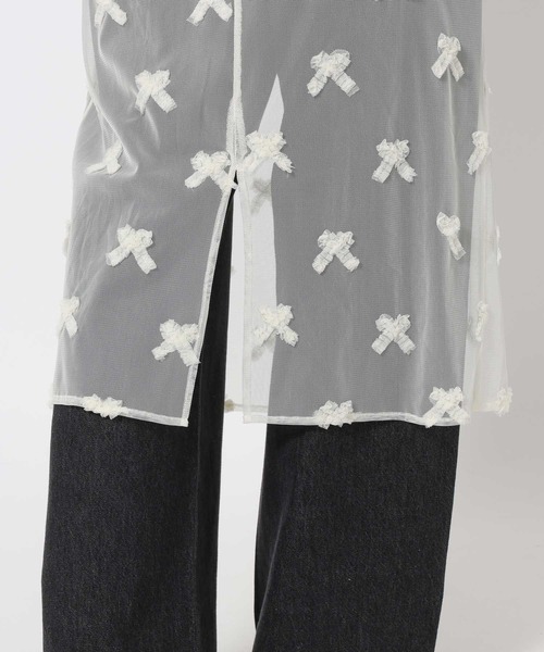 LOWRYS FARM（ローリーズファーム）の「アソートレイヤードスカート 643600（スカート・レディース・ホワイト/ブラック・FREE）」の5枚目の写真