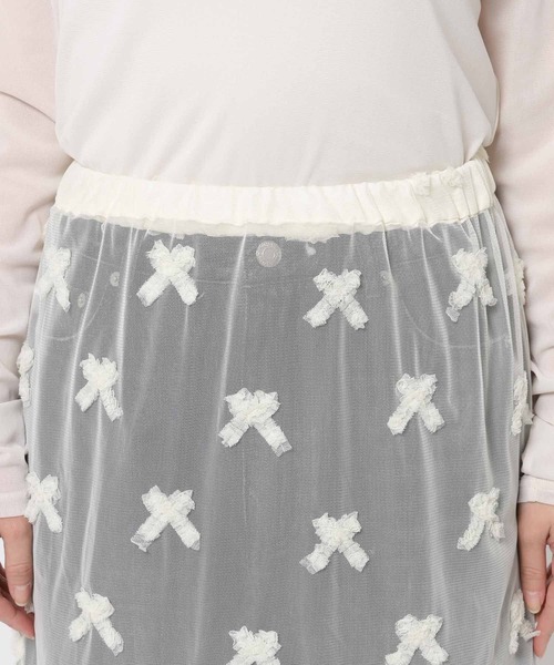 LOWRYS FARM（ローリーズファーム）の「アソートレイヤードスカート 643600（スカート・レディース・ホワイト/ブラック・FREE）」の8枚目の写真