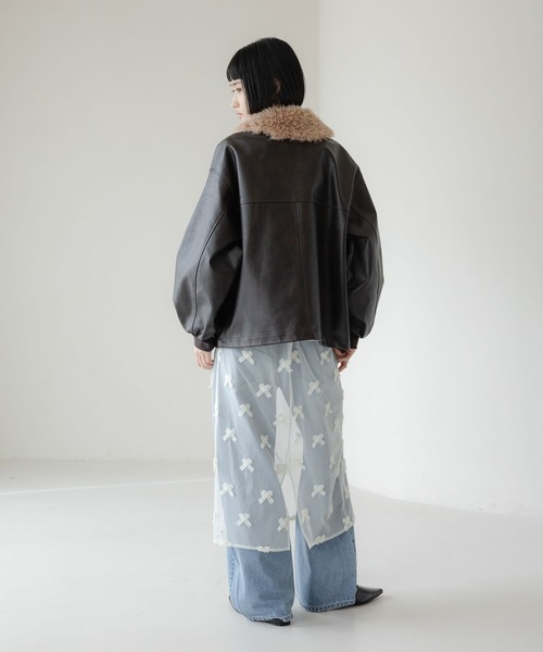 LOWRYS FARM（ローリーズファーム）の「アソートレイヤードスカート 643600（スカート・レディース・ホワイト/ブラック・FREE）」の18枚目の写真