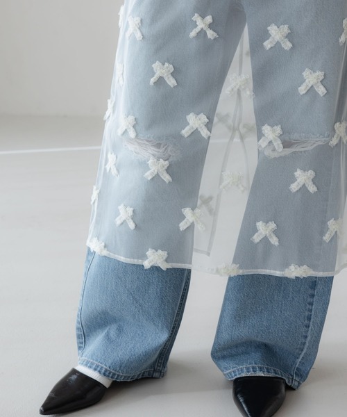 LOWRYS FARM（ローリーズファーム）の「アソートレイヤードスカート 643600（スカート・レディース・ホワイト/ブラック・FREE）」の20枚目の写真