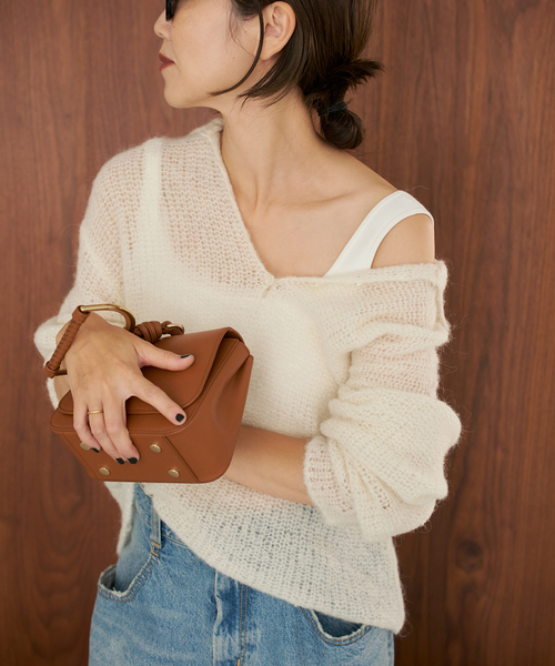 plage（プラージュ）の「《追加》ALPACA MIX BUTTON ニット 4（ニット/セーター・レディース・ベージュ系その他/ホワイト/グレー・FREE）」の11枚目の写真