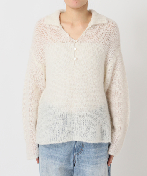 plage（プラージュ）の「《追加》ALPACA MIX BUTTON ニット 4（ニット/セーター・レディース・ベージュ系その他/ホワイト/グレー・FREE）」の15枚目の写真