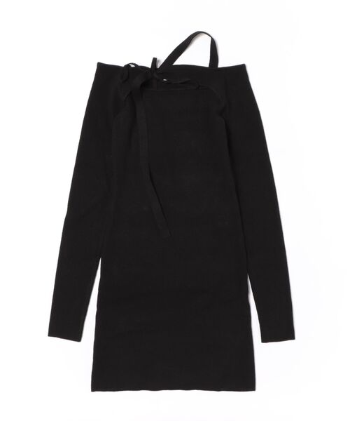 EVRIS（エヴリス）の「カットアウトニットミニワンピース（ワンピース・レディース・ブルー/グレー/イエロー/ブラック・FREE）」の21枚目の写真