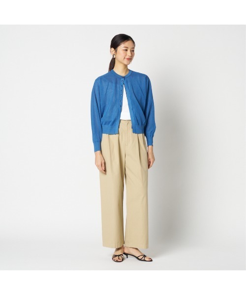 HELIOPOLE(エリオポール)の「LAYERED KNIT REVERSIBLE GARDIGAN(ニット/セーター・レディース・ライトグレー/イエロー/ネイビー・38)」の18枚目の写真