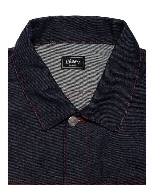 Cheers(チアーズ)の「(R) DENIM JACKET(デニムジャケット・メンズ・ブラック/ネイビー・XL/L/M)」の9枚目の写真