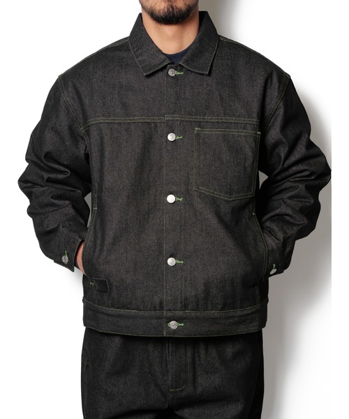 Cheers(チアーズ)の「(R) DENIM JACKET(デニムジャケット・メンズ・ブラック/ネイビー・XL/L/M)」の5枚目の写真