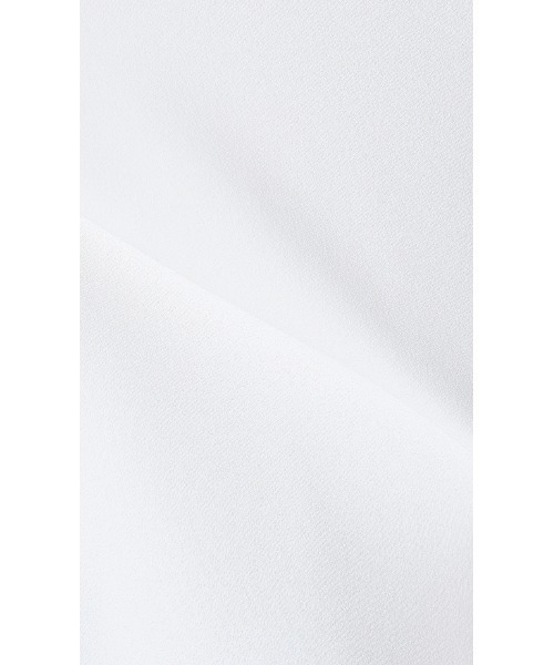 AOYAMA（アオヤマ）の「ハイネックバックコンシャスブラウス｜通勤＆オフィス＆入卒＆セレモニー＆オケージョン｜（シャツ/ブラウス・レディース・ホワイト×ブラック/ベージュ×ブラック・M/L）」の8枚目の写真