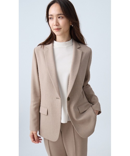 AOYAMA(アオヤマ)の「ハイネックバックコンシャスブラウス|通勤&オフィス&入卒&セレモニー&オケージョン|(シャツ/ブラウス・レディース・ホワイト×ブラック/ベージュ×ブラック・M/L)」の20枚目の写真