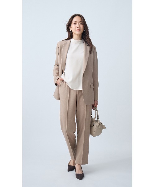 AOYAMA(アオヤマ)の「ハイネックバックコンシャスブラウス|通勤&オフィス&入卒&セレモニー&オケージョン|(シャツ/ブラウス・レディース・ホワイト×ブラック/ベージュ×ブラック・M/L)」の21枚目の写真
