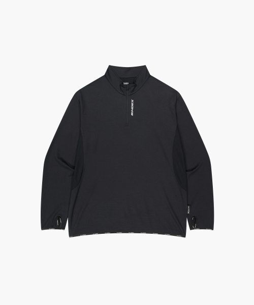 HDEX（エイチデックス）の「アシストワッフルパフォーマンスハーフジップ（ブラック）（スウェット・メンズ・ブラック・LARGE/X-LARGE/2XL/MEDIUM）」の2枚目の写真