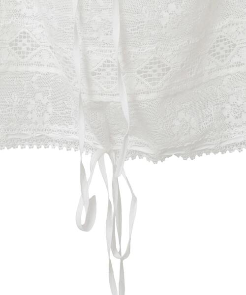 Tiara(ティアラ)の「【Bilitis dix-sept ans/ビリティス・ディセッタン】Lace Combination Camisole(シャツ/ブラウス・レディース・ホワイト・FREE)」の6枚目の写真