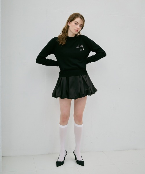 EIMY ISTOIRE（エイミーイストワール）の「サテンバルーンスカート（スカート・レディース・ホワイト/ブラック・38/36/34）」の20枚目の写真