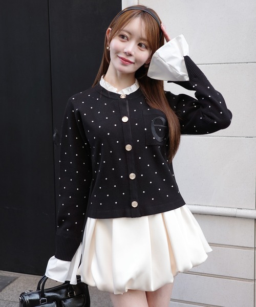 EIMY ISTOIRE（エイミーイストワール）の「サテンバルーンスカート（スカート・レディース・ホワイト/ブラック・38/36）」の6枚目の写真