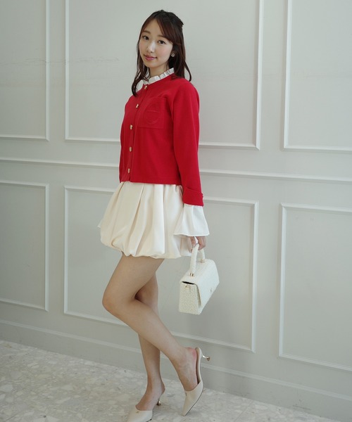 EIMY ISTOIRE（エイミーイストワール）の「サテンバルーンスカート（スカート・レディース・ホワイト/ブラック・38/36）」の14枚目の写真