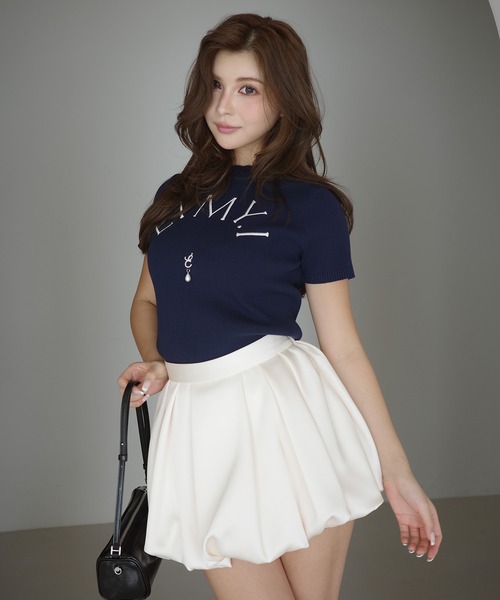 EIMY ISTOIRE(エイミーイストワール)の「サテンバルーンスカート(スカート・レディース・ホワイト/ブラック・38/36/34)」の15枚目の写真
