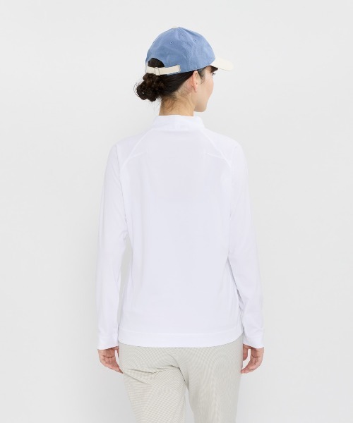 le coq sportif GOLF（ルコックスポルティフゴルフ）の「スウェットベスト＋アンダーセット（スウェット・レディース・ネイビー/オレンジ・XL/L/M/S/3L）」の9枚目の写真