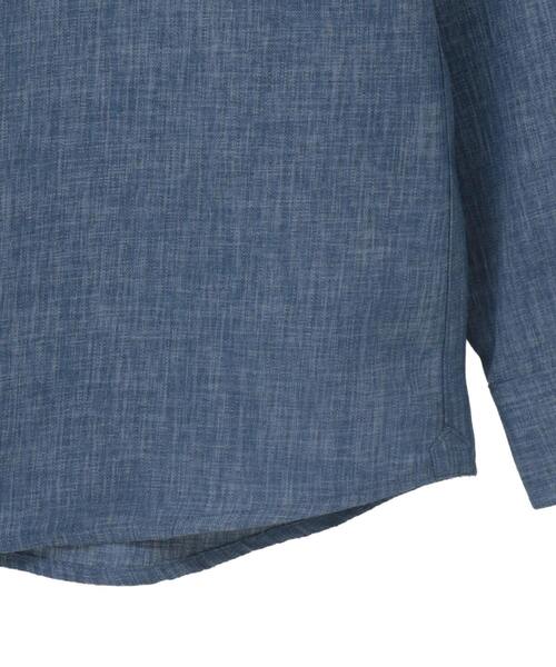 MEN'S MELROSE（メンズメルローズ）の「スタンダードバンドカラーシャツ（シャツ/ブラウス・メンズ・ブルー/ホワイト/グリーン/ストライプ/チェック・3/4/2）」の20枚目の写真