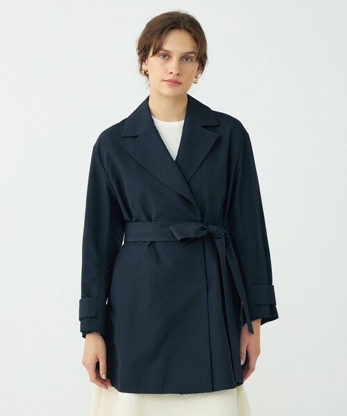 BALLSEY(ボールジィ)の「コットンナイロングログラン テントラインコート(その他アウター・レディース・ネイビー/ベージュ・34/36)」の6枚目の写真