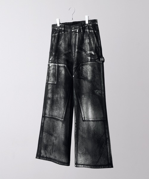 CLEL（クレイル）の「【CLEL】Foil Print Double Knee Denim Pants