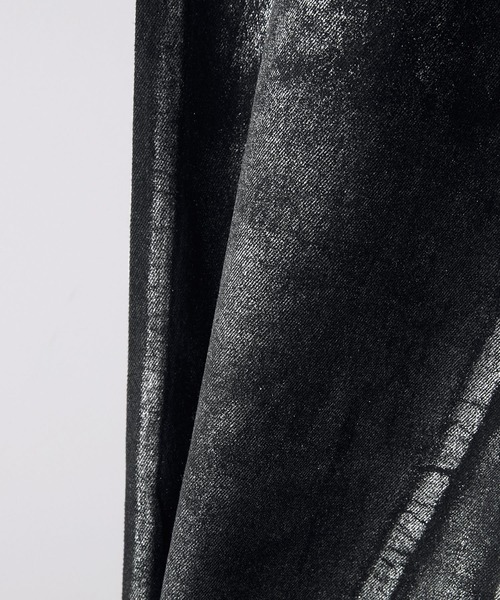 CLEL（クレイル）の「【CLEL】Foil Print Double Knee Denim Pants