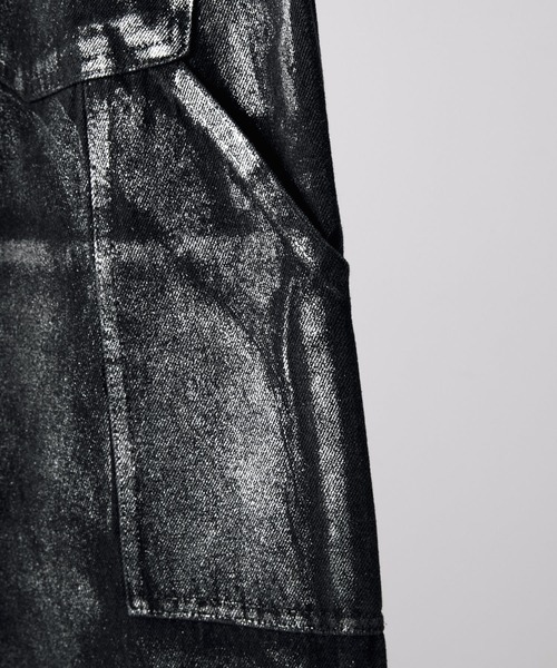 CLEL（クレイル）の「【CLEL】Foil Print Double Knee Denim Pants