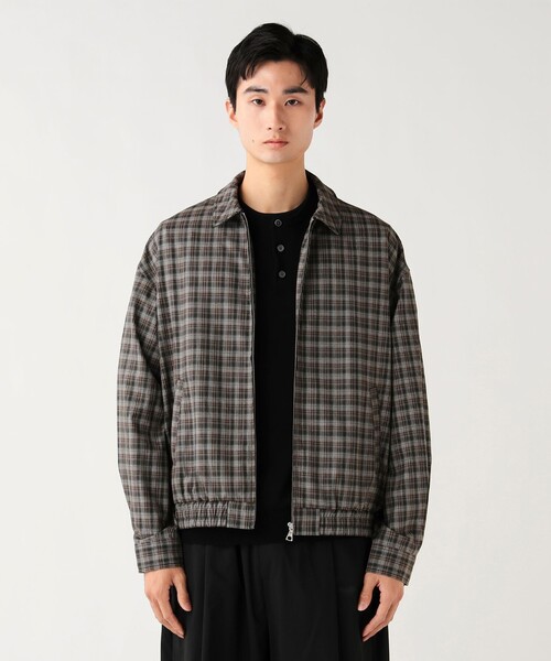 BEAMS HEART(ビームスハート)の「【5/21値下げ】オンブレーチェック ブルゾン(ブルゾン・メンズ・ブラック/ベージュ・LARGE/MEDIUM/SMALL)」の3枚目の写真