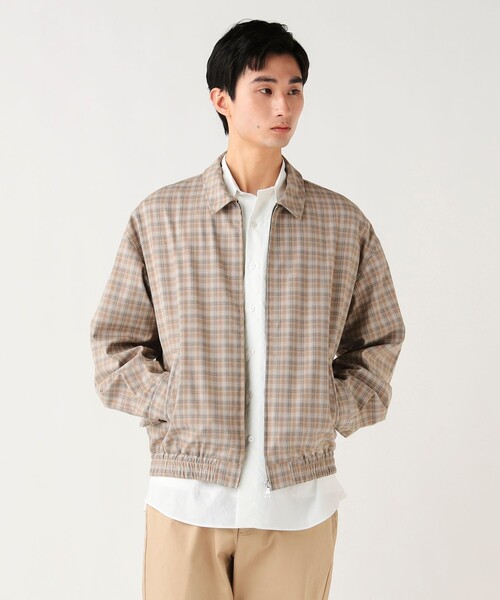 BEAMS HEART(ビームスハート)の「【5/21値下げ】オンブレーチェック ブルゾン(ブルゾン・メンズ・ブラック/ベージュ・LARGE/MEDIUM/SMALL)」の4枚目の写真