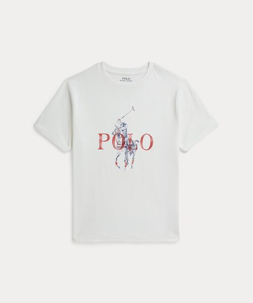 POLO RALPH LAUREN CHILDRENSWEAR(ポロ ラルフ ローレン チルドレンズウェア)の「Big Pony コットン ジャージー Tシャツ(Tシャツ/カットソー・キッズ・ホワイト・XL/L/M/S)」の1枚目の写真