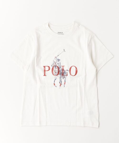 POLO RALPH LAUREN CHILDRENSWEAR(ポロ ラルフ ローレン チルドレンズウェア)の「Big Pony コットン ジャージー Tシャツ(Tシャツ/カットソー・キッズ・ホワイト・XL/L/M/S)」の4枚目の写真
