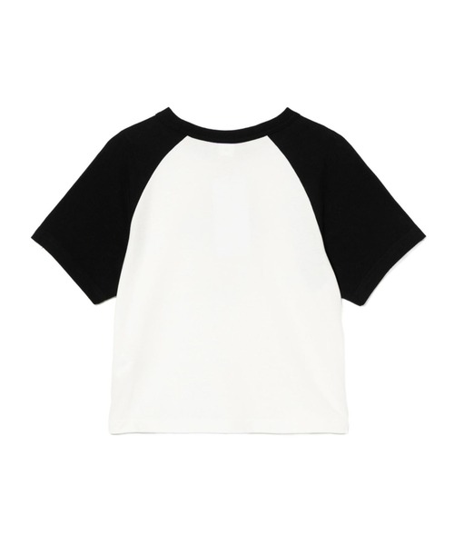 A BATHING APE(アベイシングエイプ)の「MILO PD PRINTED RAGLAN CROP TEE(Tシャツ/カットソー・レディース・ブラック/レッド・SMALL/X-SMALL)」の3枚目の写真