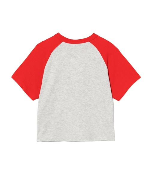 A BATHING APE(アベイシングエイプ)の「MILO PD PRINTED RAGLAN CROP TEE(Tシャツ/カットソー・レディース・ブラック/レッド・SMALL/X-SMALL)」の4枚目の写真