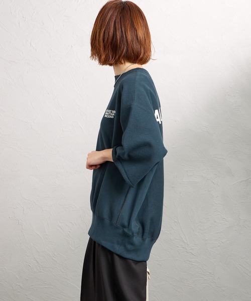 AMERICANA（アメリカーナ）の「[Americana/アメリカーナ] カットオフ リバースウィーブ バックプリント スウェット（スウェット・レディース・オートミール/ダークグレー/グレー・ONE SIZE）」の7枚目の写真