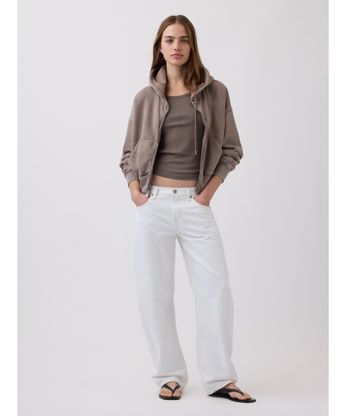 GAP（ギャップ）の「リブ スクープネック タンクトップ（タンクトップ・レディース・グリーン/ブラウン/ピンク/ホワイト/イエロー/ブルー・XXS/XL/L/M/S/XS）」の10枚目の写真