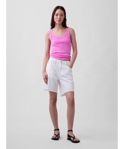 GAP（ギャップ）の「リブ スクープネック タンクトップ（タンクトップ・レディース・グリーン/ブラウン/ピンク/ホワイト/イエロー/ブルー・XXS/XL/L/M/S/XS）」の12枚目の写真