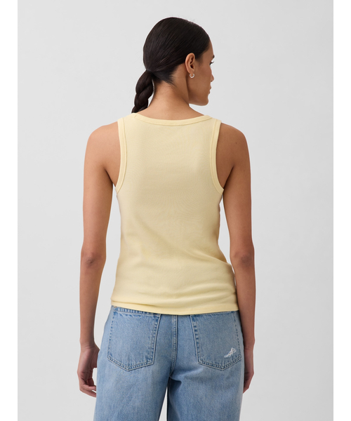 GAP（ギャップ）の「リブ スクープネック タンクトップ（タンクトップ・レディース・グリーン/ブラウン/ピンク/ホワイト/イエロー/ブルー・XXS/XL/L/M/S/XS）」の14枚目の写真