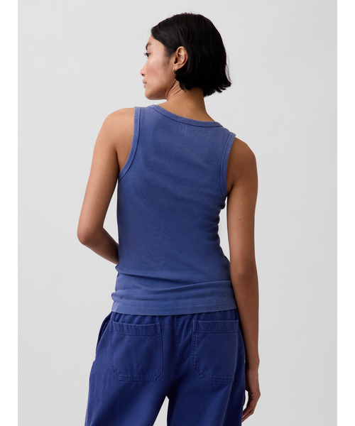 GAP（ギャップ）の「リブ スクープネック タンクトップ（タンクトップ・レディース・グリーン/ブラウン/ピンク/ホワイト/イエロー/ブルー・XXS/XL/L/M/S/XS）」の15枚目の写真