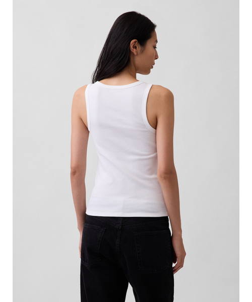 GAP（ギャップ）の「リブ スクープネック タンクトップ（タンクトップ・レディース・グリーン/ブラウン/ピンク/ホワイト/イエロー/ブルー・XXS/XL/L/M/S/XS）」の17枚目の写真