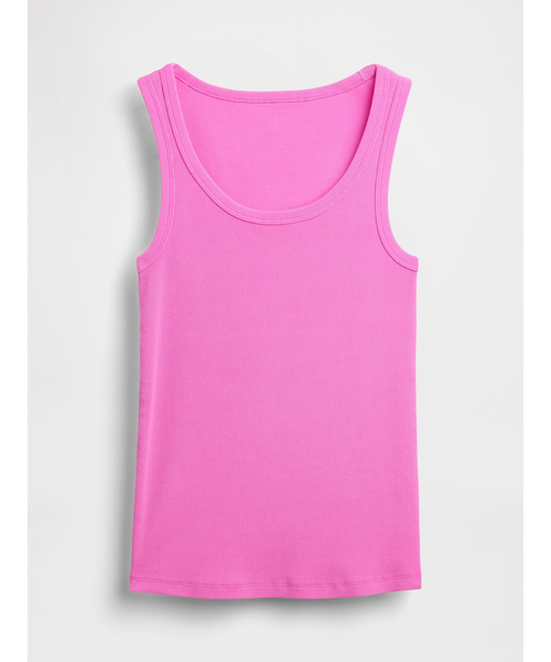 GAP（ギャップ）の「リブ スクープネック タンクトップ（タンクトップ・レディース・グリーン/ブラウン/ピンク/ホワイト/イエロー/ブルー・XXS/XL/L/M/S/XS）」の19枚目の写真