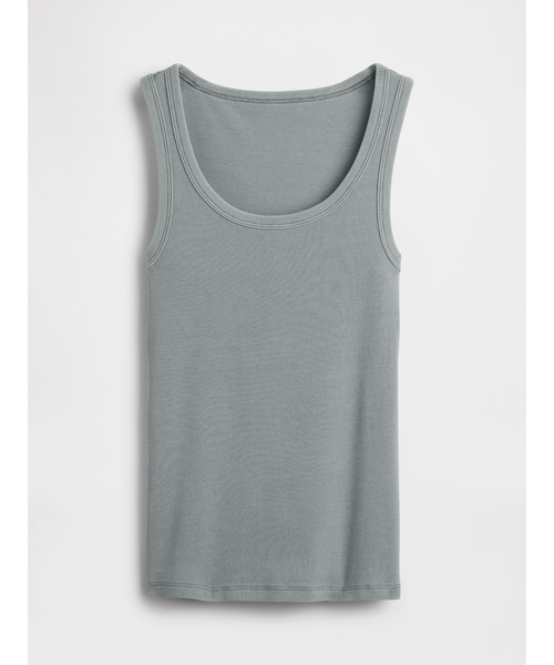 GAP（ギャップ）の「リブ スクープネック タンクトップ（タンクトップ・レディース・グリーン/ブラウン/ピンク/ホワイト/イエロー/ブルー・XXS/XL/L/M/S/XS）」の20枚目の写真