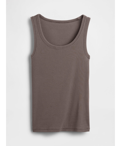 GAP（ギャップ）の「リブ スクープネック タンクトップ（タンクトップ・レディース・グリーン/ブラウン/ピンク/ホワイト/イエロー/ブルー・XXS/XL/L/M/S/XS）」の22枚目の写真