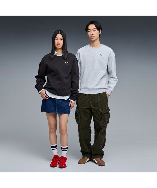PUMA(プーマ)の「PUMA プーマ ユニセックス クルースウェット エンブロイダリー キャット(スウェット・メンズ・グレー系その他/ブラック・XX-LARGE/X-LARGE/SMALL/LARGE/MEDIUM)」の5枚目の写真