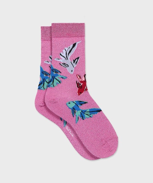 Paul Smith(ポールスミス)の「ウィメンズ "Nina Fish" ソックス / 165612 CSW(ソックス/靴下・レディース・ピンク・22-24)」の1枚目の写真
