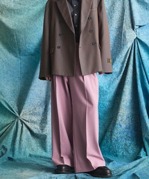 MAISON SPECIAL（メゾンスペシャル）の「《UNISEX》Toro-washer Prime-Wide Two-tuck Slacks/トロワッシャープライムワイドツータックスラックス【MAISON SPECIAL/メゾンスペシャル】（スラックス）」
