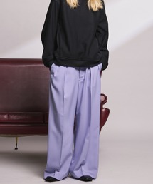 MAISON SPECIAL（メゾンスペシャル）の「《UNISEX》Toro-washer Prime-Wide Two-tuck Slacks/トロワッシャープライムワイドツータックスラックス【MAISON SPECIAL/メゾンスペシャル】（スラックス）」