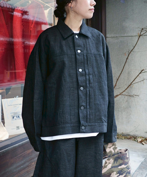 JOURNAL STANDARD LUXE（ジャーナルスタンダード　ラックス）の「Kalina's BZ（ブルゾン・レディース・グレー/ブラック・FREE）」の4枚目の写真